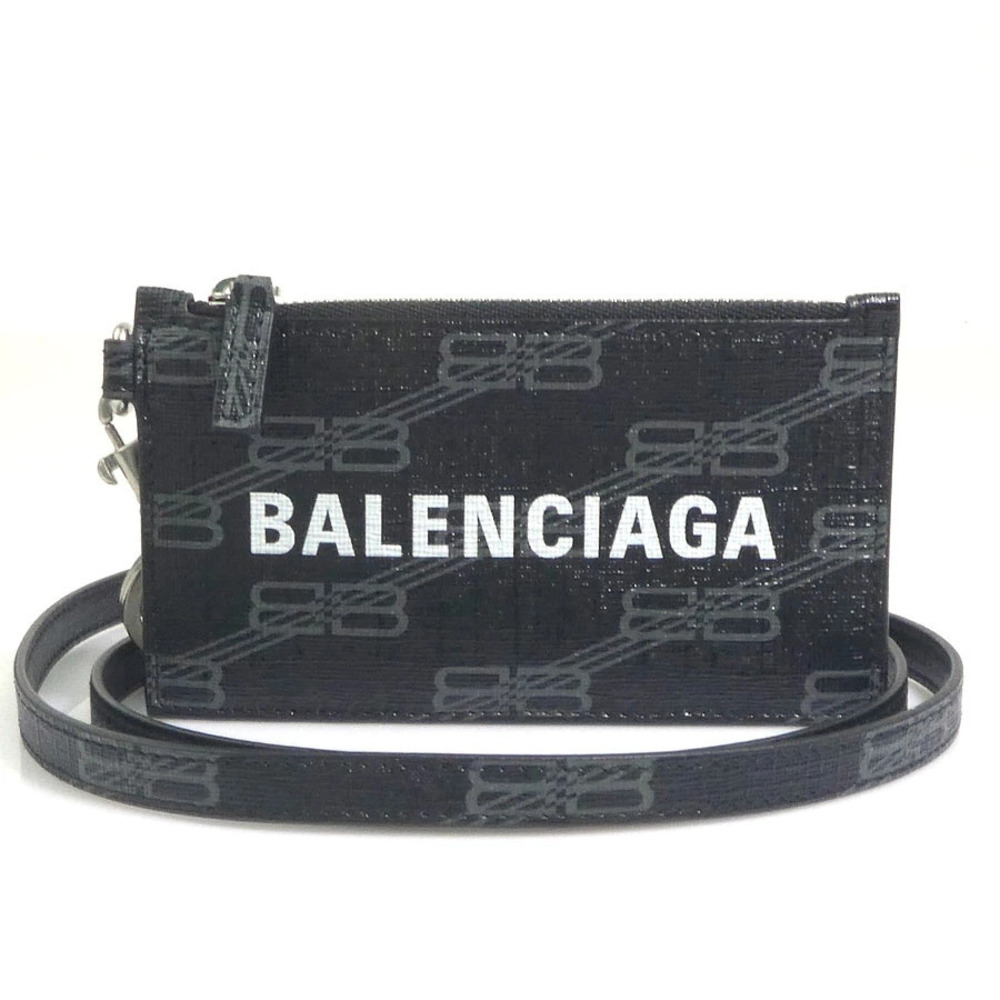 Balenciaga coin case Wallet leather black